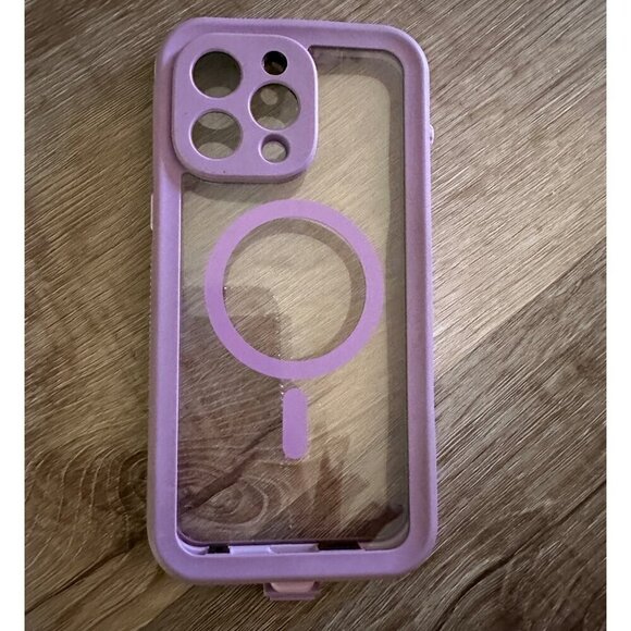 clear and purple safe iphone 14 pro max case - Picture 1 of 6
